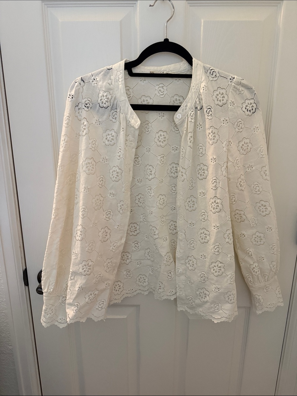 Peace n' Love White Eyelet Lace Top